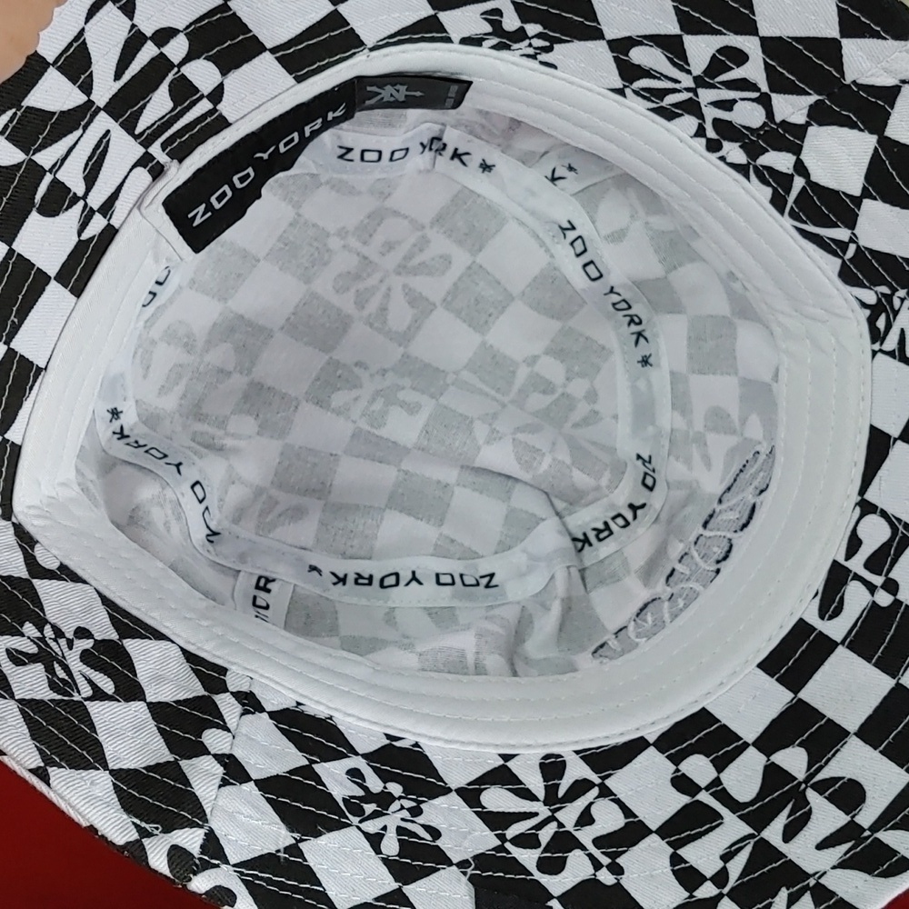 Zoo York Black & White Checkered Unisex Bucket Hat - Picture 8 of 10